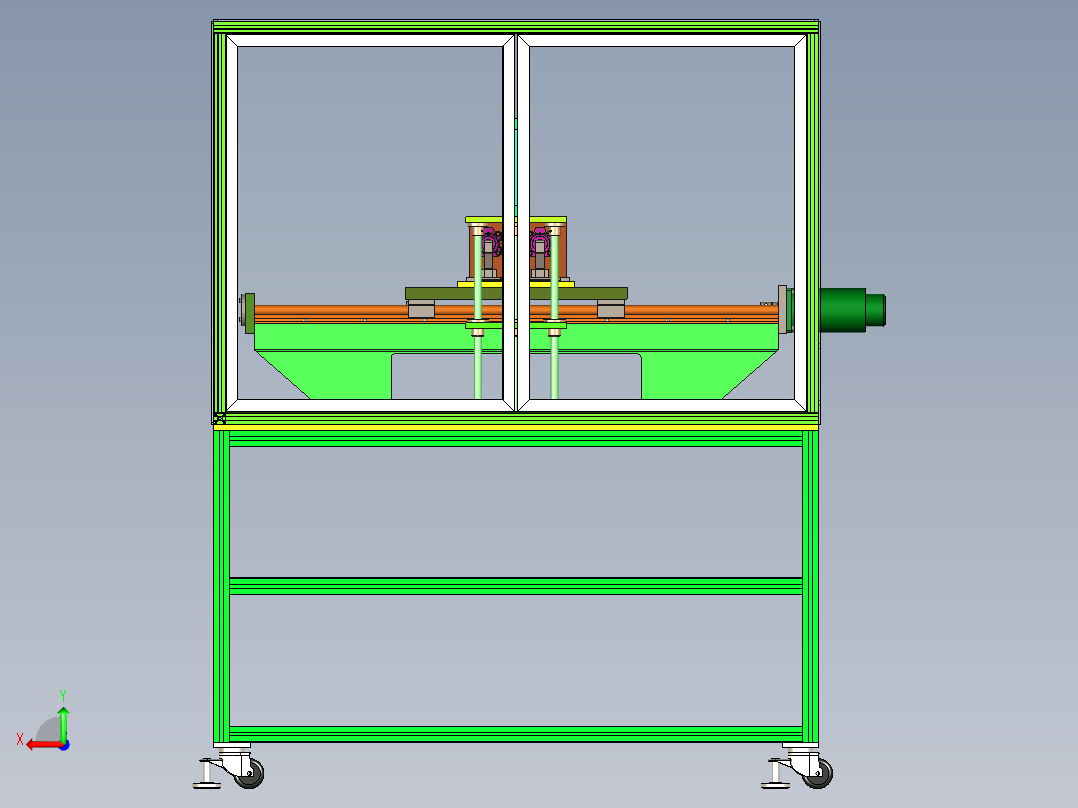 自动锁螺丝机模型图后视图