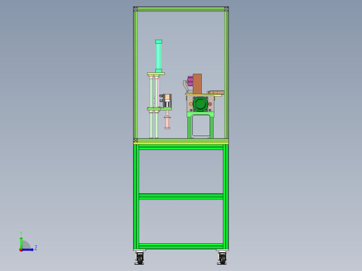 自动锁螺丝机模型图左视缩略图
