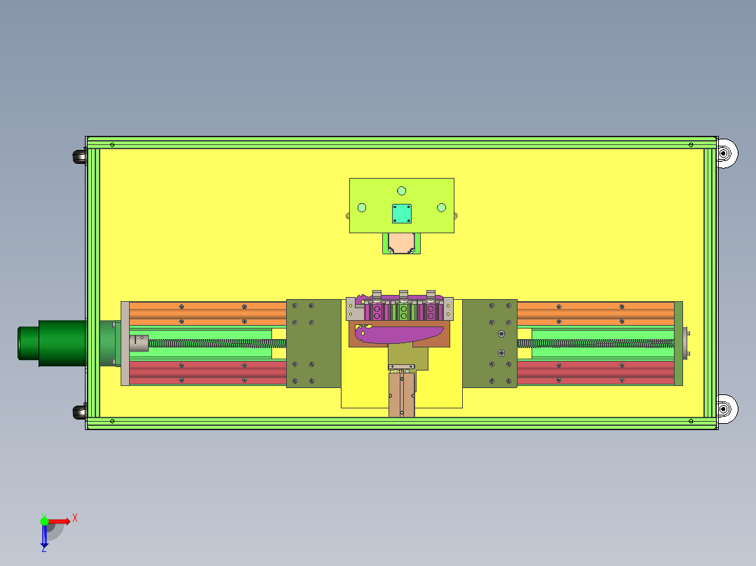自动锁螺丝机模型图俯视图