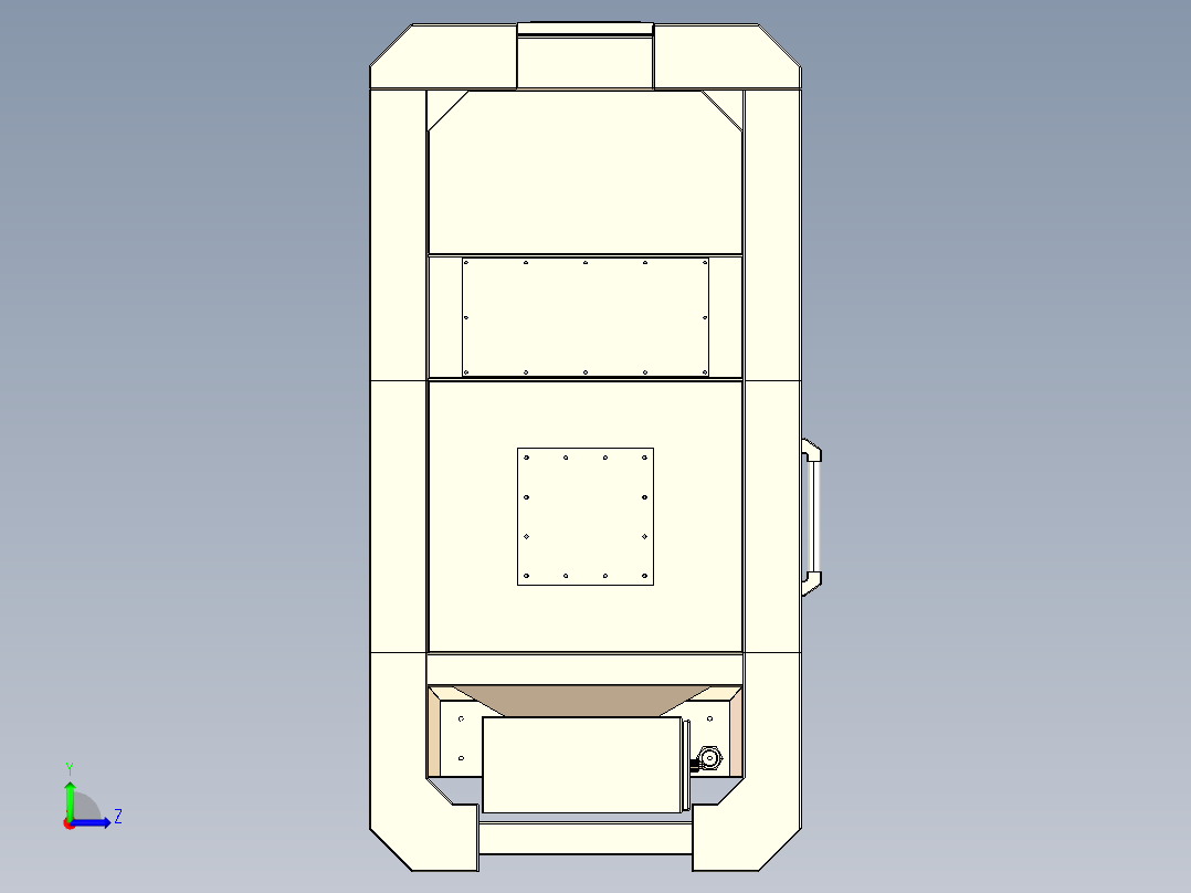 烟尘过滤设备设计左视图
