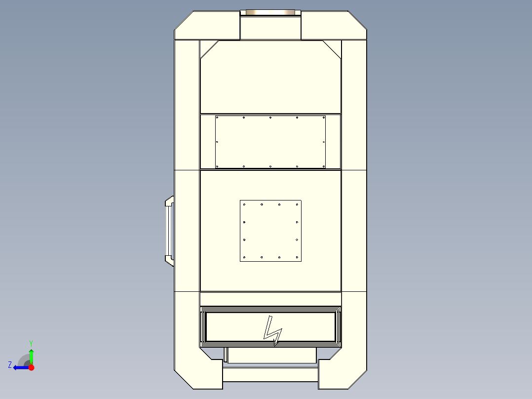 烟尘过滤设备设计右视图