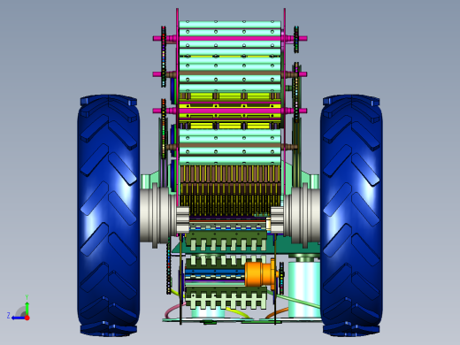 小型自走式高杆作物收割机右视缩略图