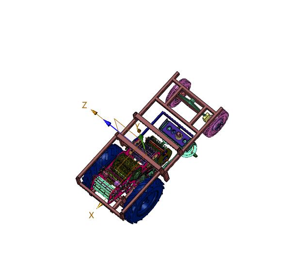 小型自走式高杆作物收割机