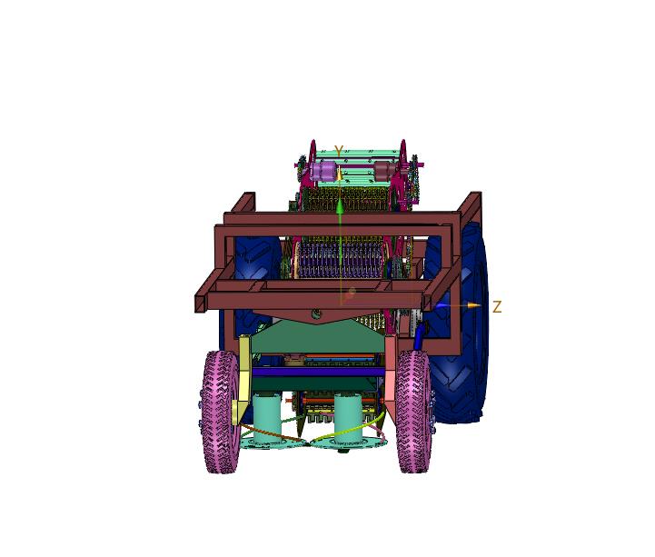 小型自走式高杆作物收割机