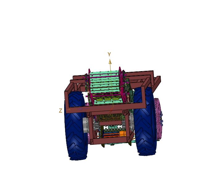 小型自走式高杆作物收割机