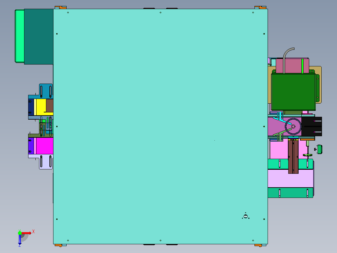 轴承硬度尺寸智能分选检测上料机俯视图