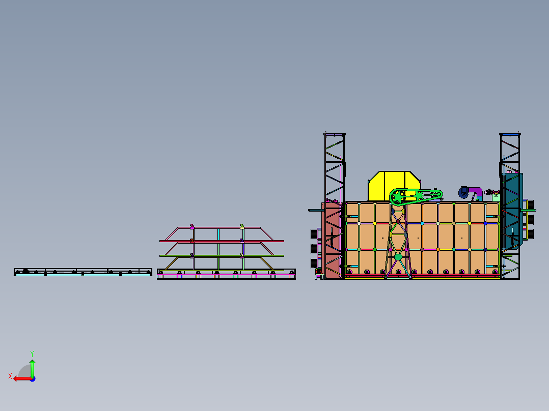 用于模具钢生产的时效炉后视图