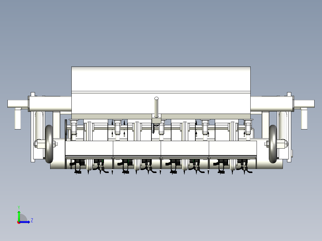 旋耕覆膜机左视图