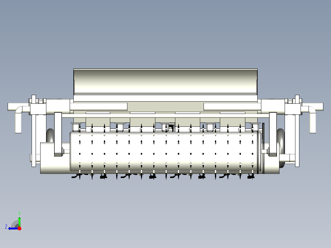 旋耕覆膜机右视图