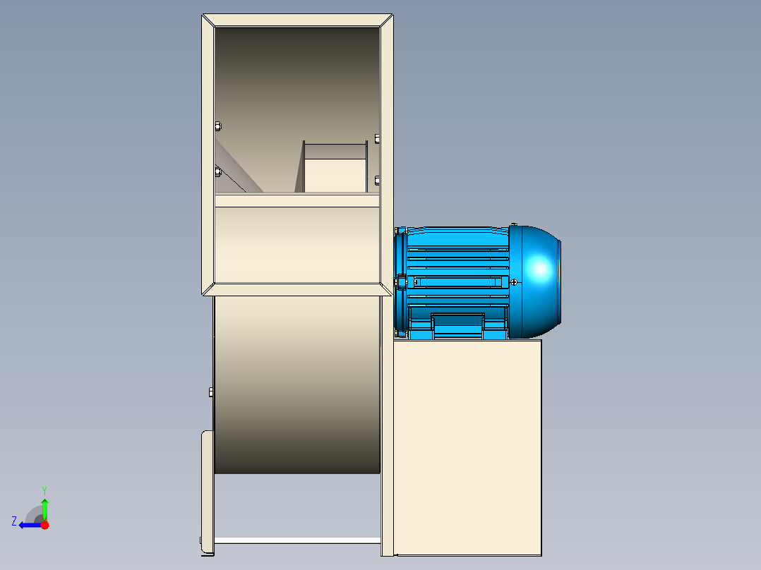 A3004010-离心通风机右视图