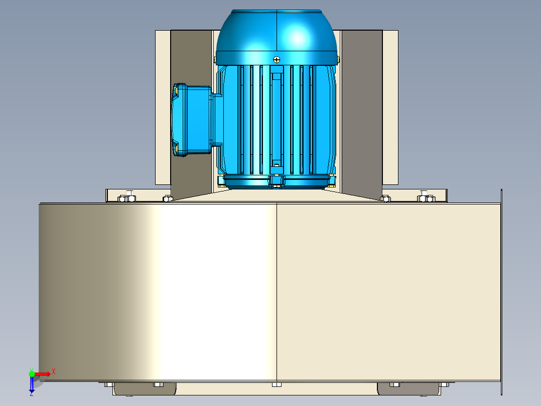 A3004010-离心通风机俯视图