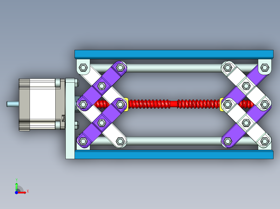 螺旋式举升机构前视图