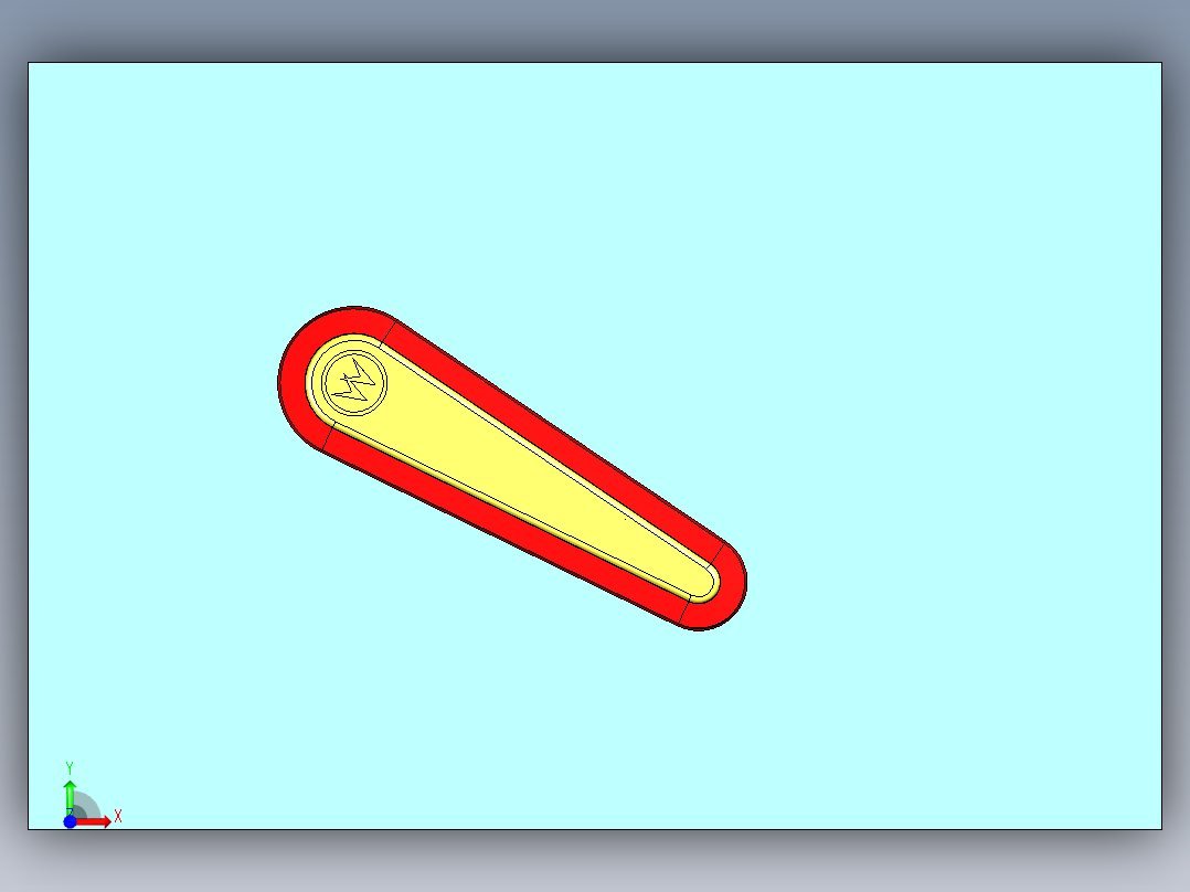 左弹球脚蹼组件前视图