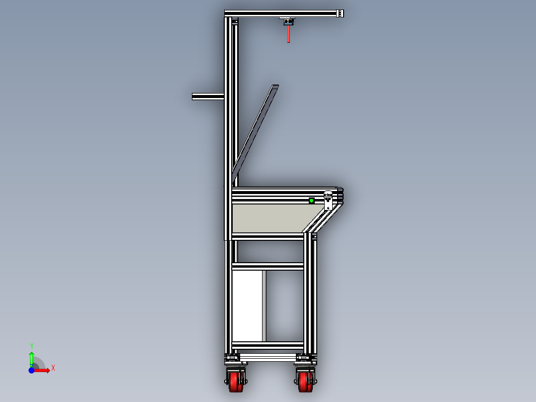 B2004837-检查站用于透射观察产品的操作台前视图
