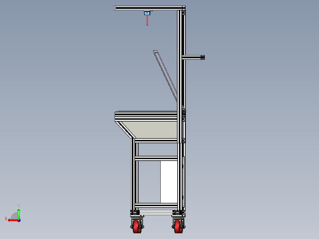 B2004837-检查站用于透射观察产品的操作台后视图