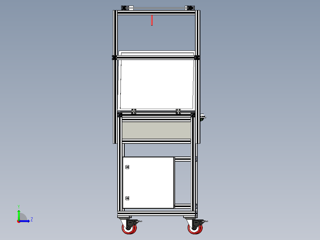 B2004837-检查站用于透射观察产品的操作台左视图