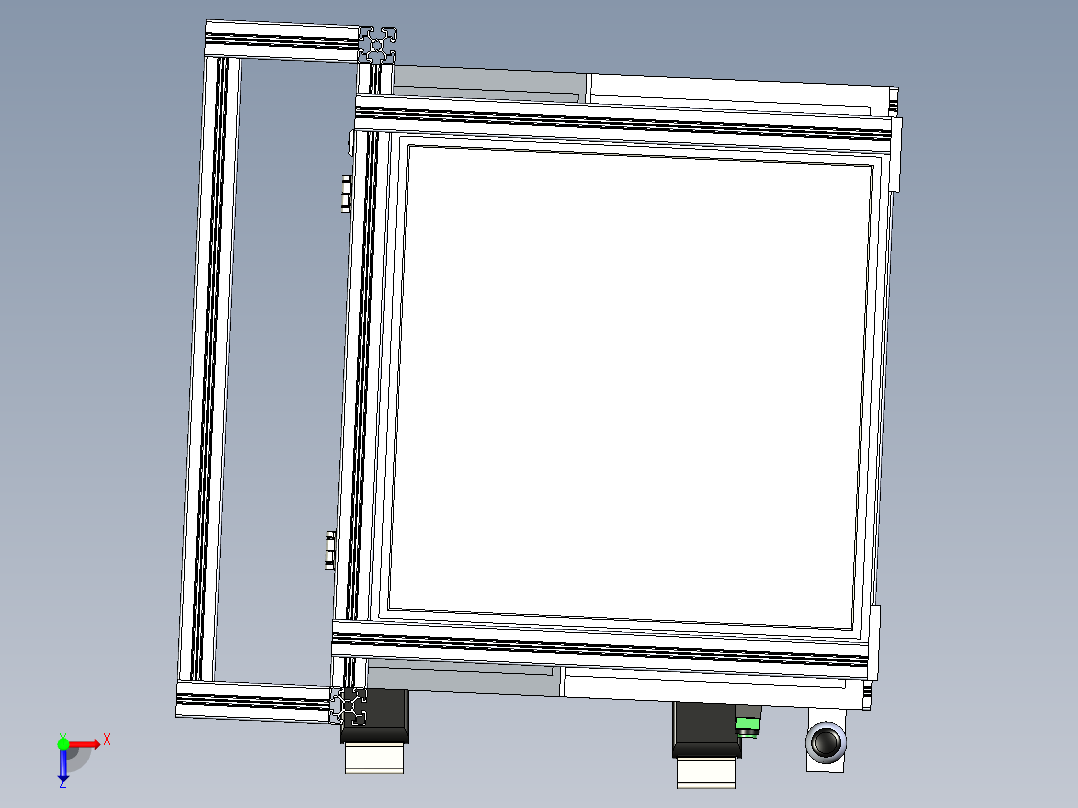 B2004837-检查站用于透射观察产品的操作台俯视图