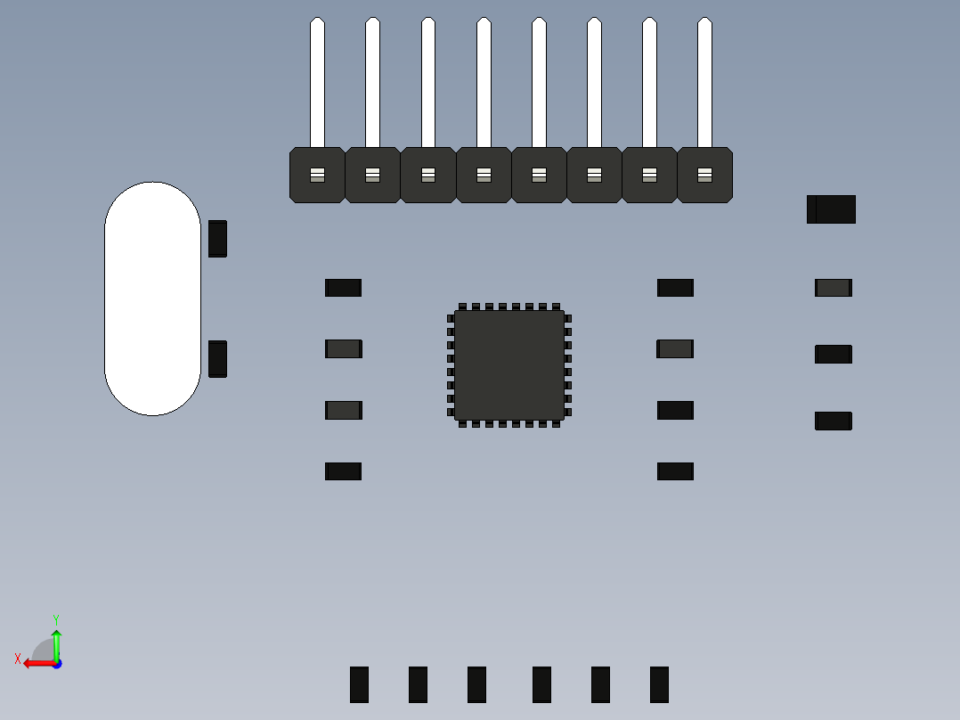 B2005219-模数传感器 RFID RC522 RF IC后视图