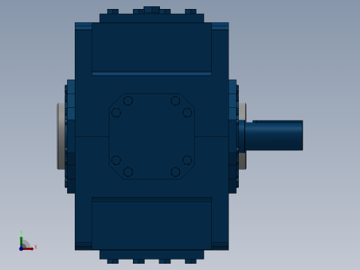 平行轴齿轮箱前视缩略图