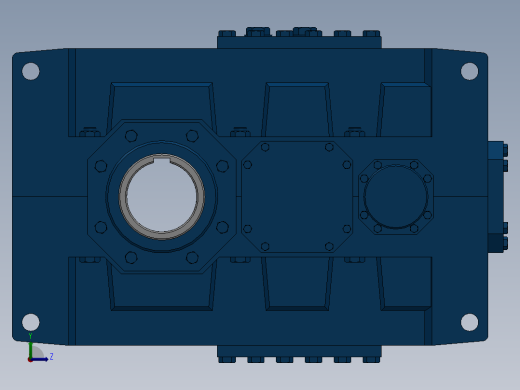 平行轴齿轮箱左视缩略图