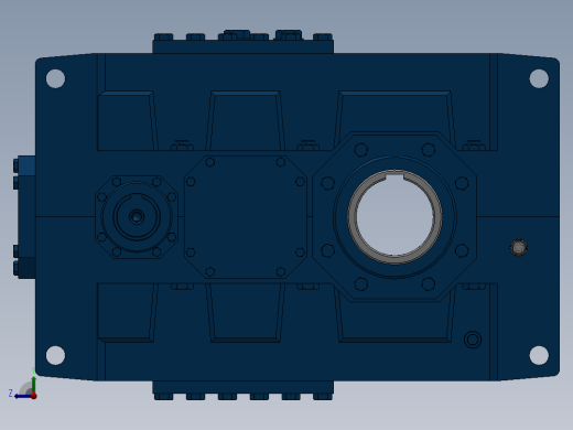 平行轴齿轮箱右视缩略图