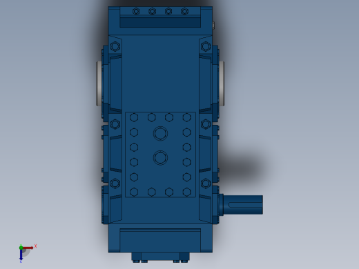 平行轴齿轮箱俯视缩略图