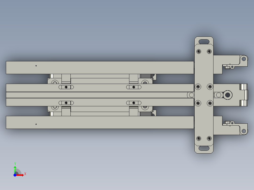 6帽盖分料固定组件前视图