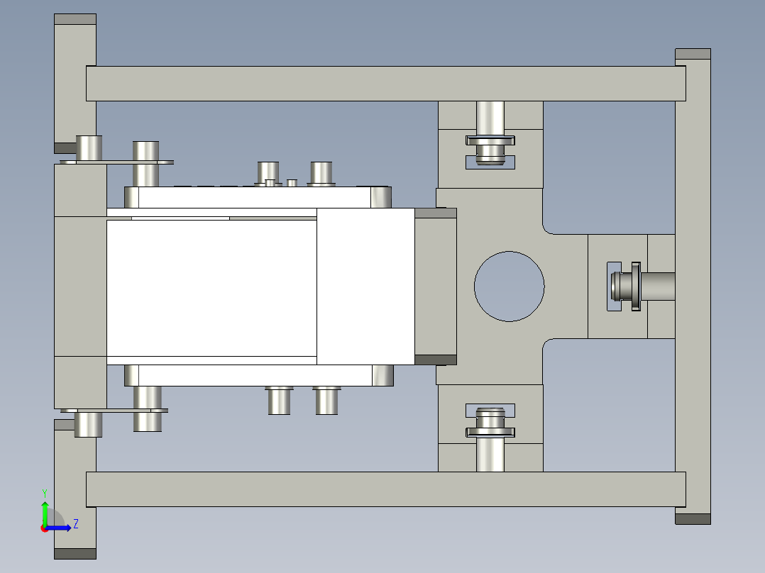 6帽盖分料固定组件左视图