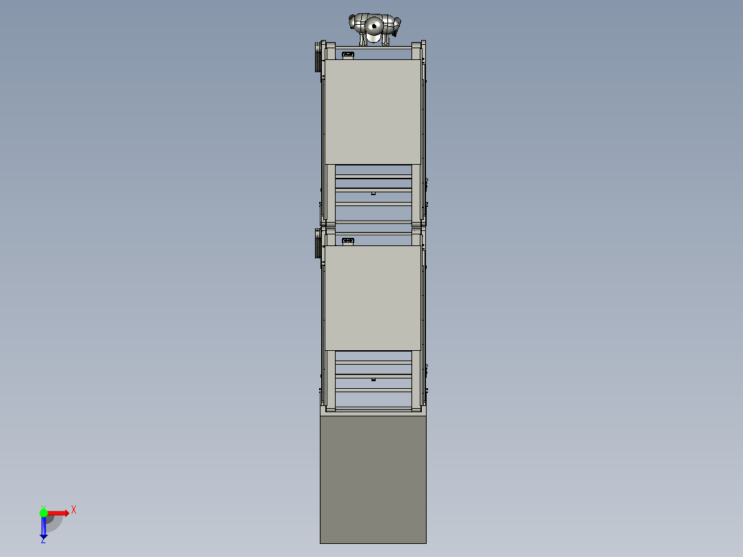新型自动化板材输送设备俯视图