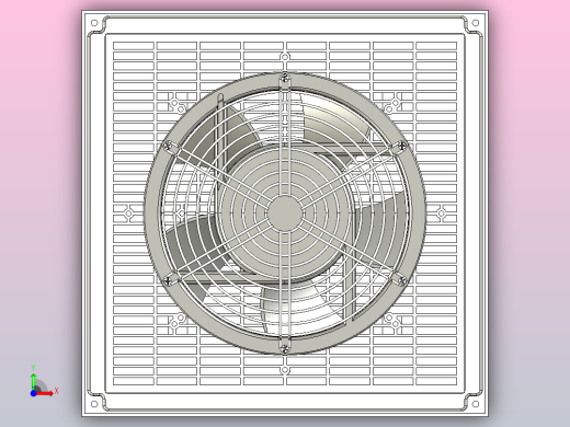 TX9806风扇及过滤器[TX9806-230B]前视缩略图