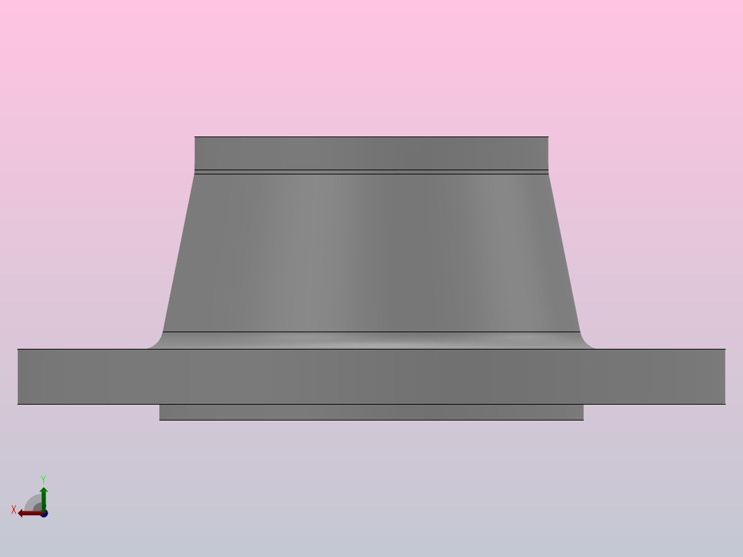 凸面整体钢制管法兰_法兰 DN80-PN10 M 1后视图