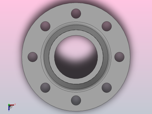 凸面整体钢制管法兰_法兰 DN80-PN10 M 1俯视缩略图