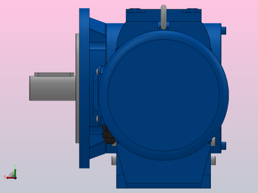 SF47法兰轴伸式安装斜齿-蜗轮蜗杆减速机SF47-Y0.18-4P-60.65-M1-0°-A后视缩略图