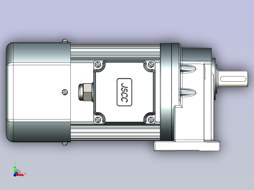 JSCC变频减速电机 f250h01-L前视图