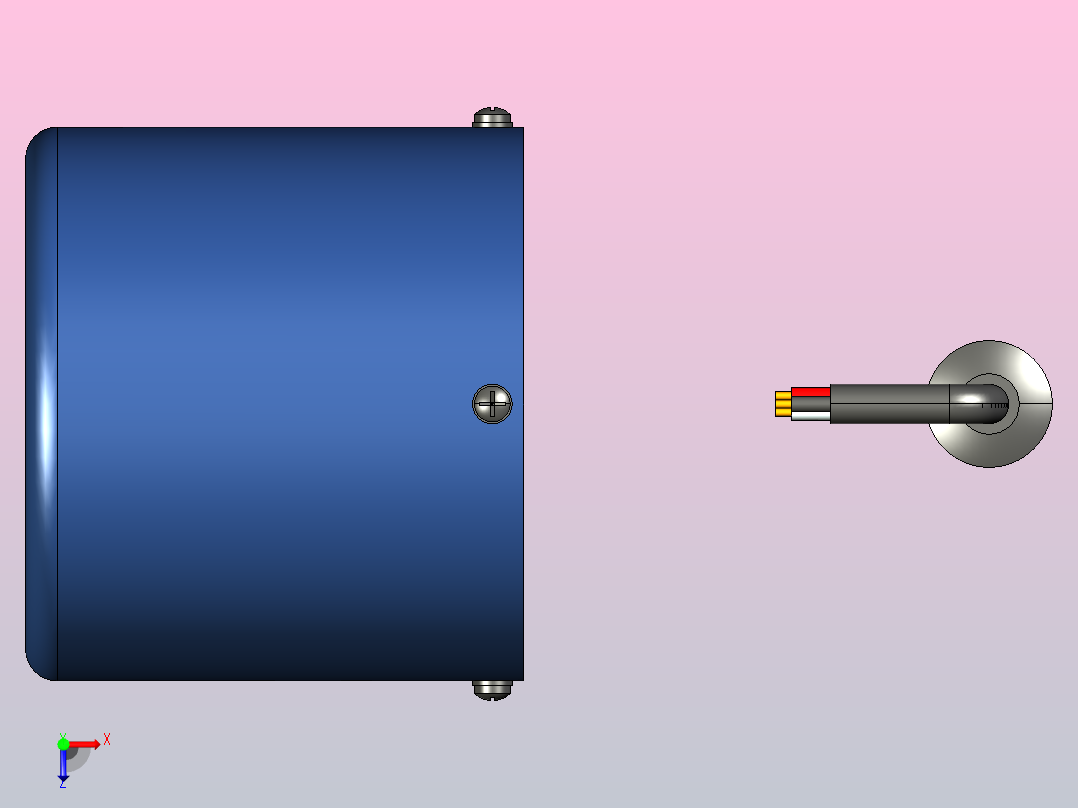 YF调速电磁制动电机15YF01-1800俯视图
