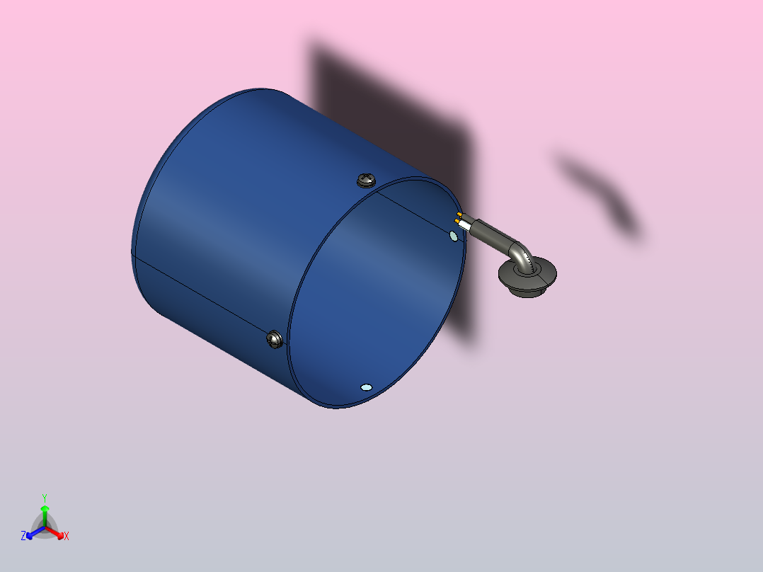 YF调速电磁制动电机15YF01-1800正等轴测图