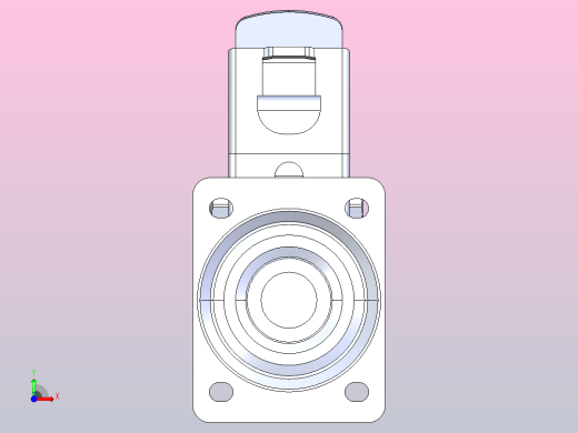 双制动转向脚轮D160 140×110_双制动转向脚轮D160 140×110前视缩略图