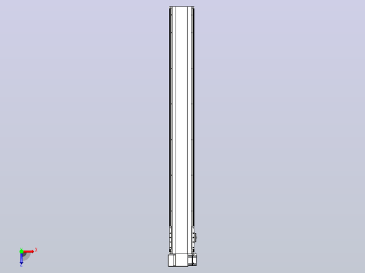 皮带直线轴半封闭可选导轨TPA-HNB-140D-120-L1150-LP-Y-P40-N3俯视缩略图