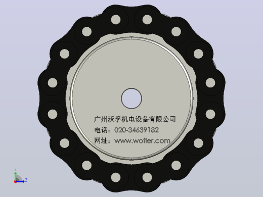 CTL链轮摩擦式安全联轴器[CTL200-1C-8-8]左视缩略图