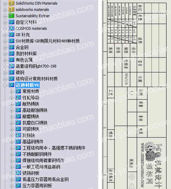 Solidworks模板及设计库分享下载V1（无密码）