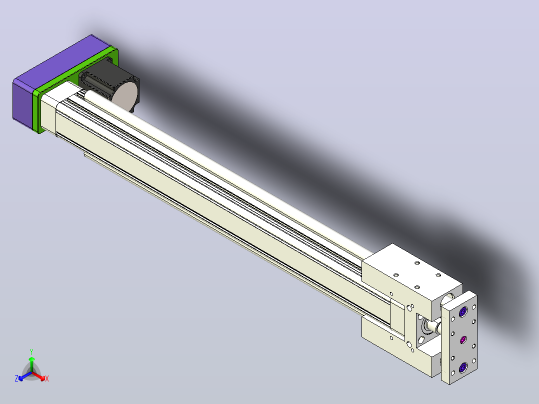 RKD40-500-P-DX-57步进-B3折返电动缸主视图