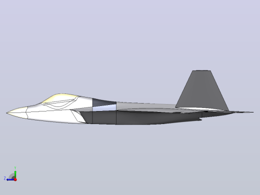 F22A猛禽战斗机右视缩略图