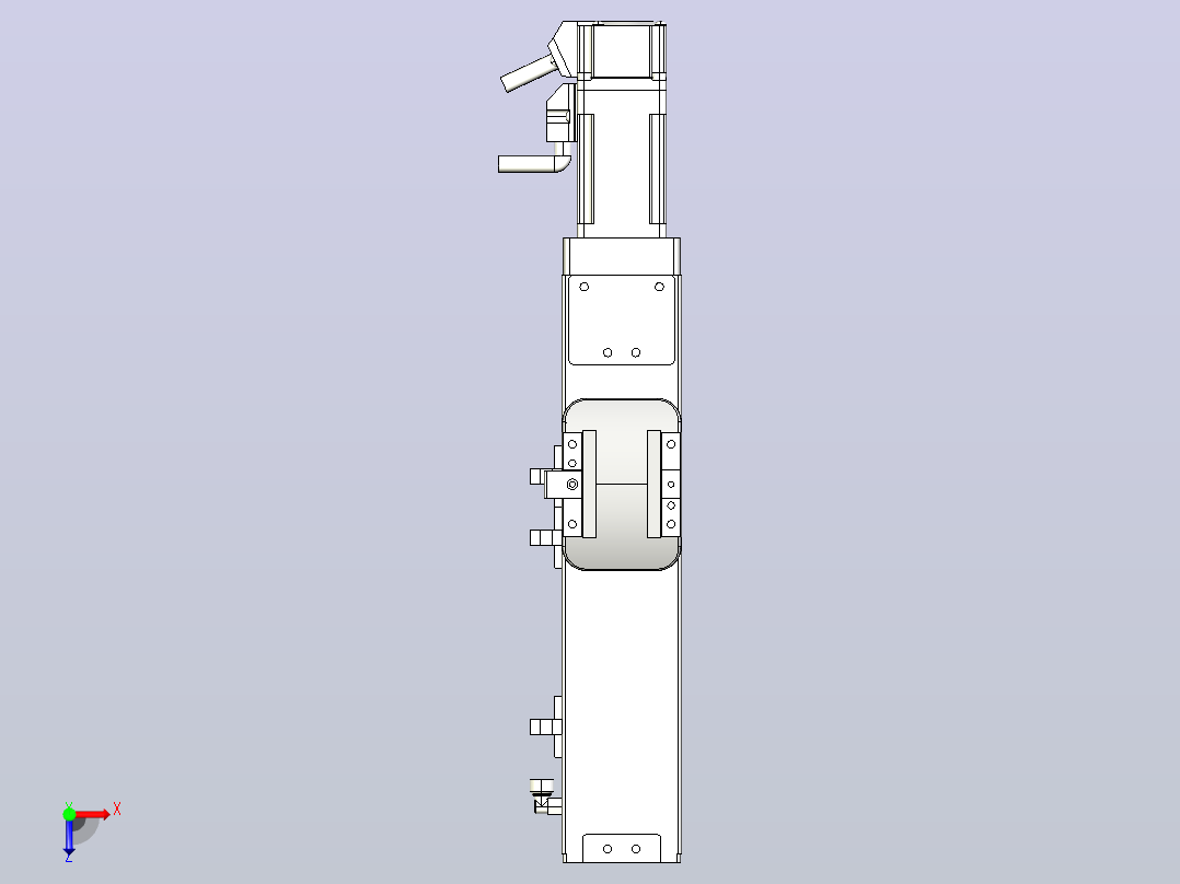 无尘螺杆滑台KCH5M-100-BC-100W-C4俯视图
