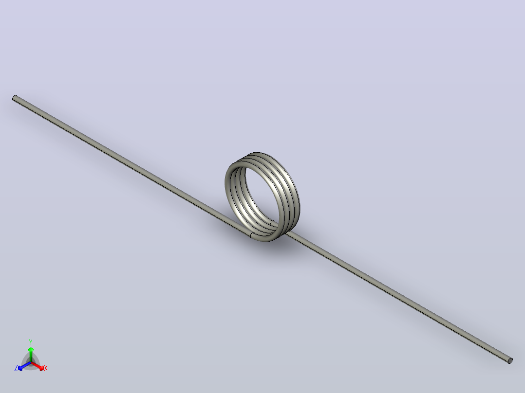 扭转弹簧torsion_spring_t014-180-109-x-l正等轴测图