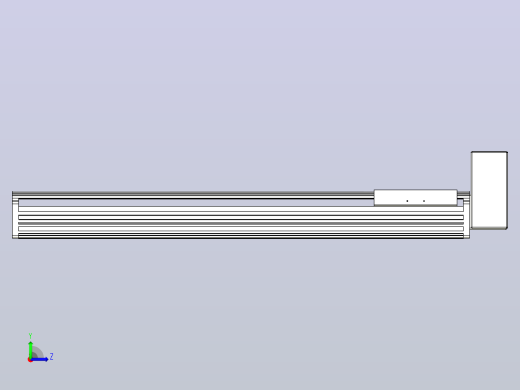 皮带直线轴半封闭可选导轨TPA-HNB-202D-140-L750-LU-C-P75-N3左视缩略图