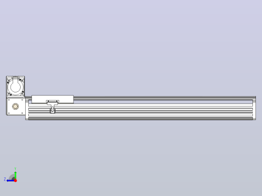 皮带直线轴半封闭可选导轨TPA-HNB-202D-140-L750-LU-C-P75-N3右视缩略图