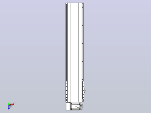 皮带直线轴半封闭可选导轨TPA-HNB-202D-140-L750-LU-C-P75-N3俯视缩略图