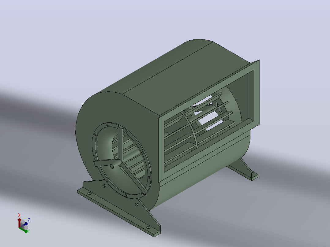 FS2.0S1 FS2.0S2户式空调专用风机[FS2.0S2]正等轴测图