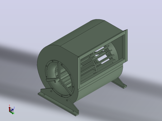 FS2.0S1 FS2.0S2户式空调专用风机[FS2.0S2]正等轴测缩略图