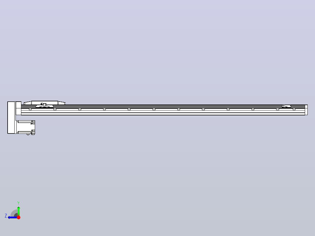 滚珠丝杠直线轴内置导轨TPA-GCR-170-2510C-L1450-MP-M75-N3右视图